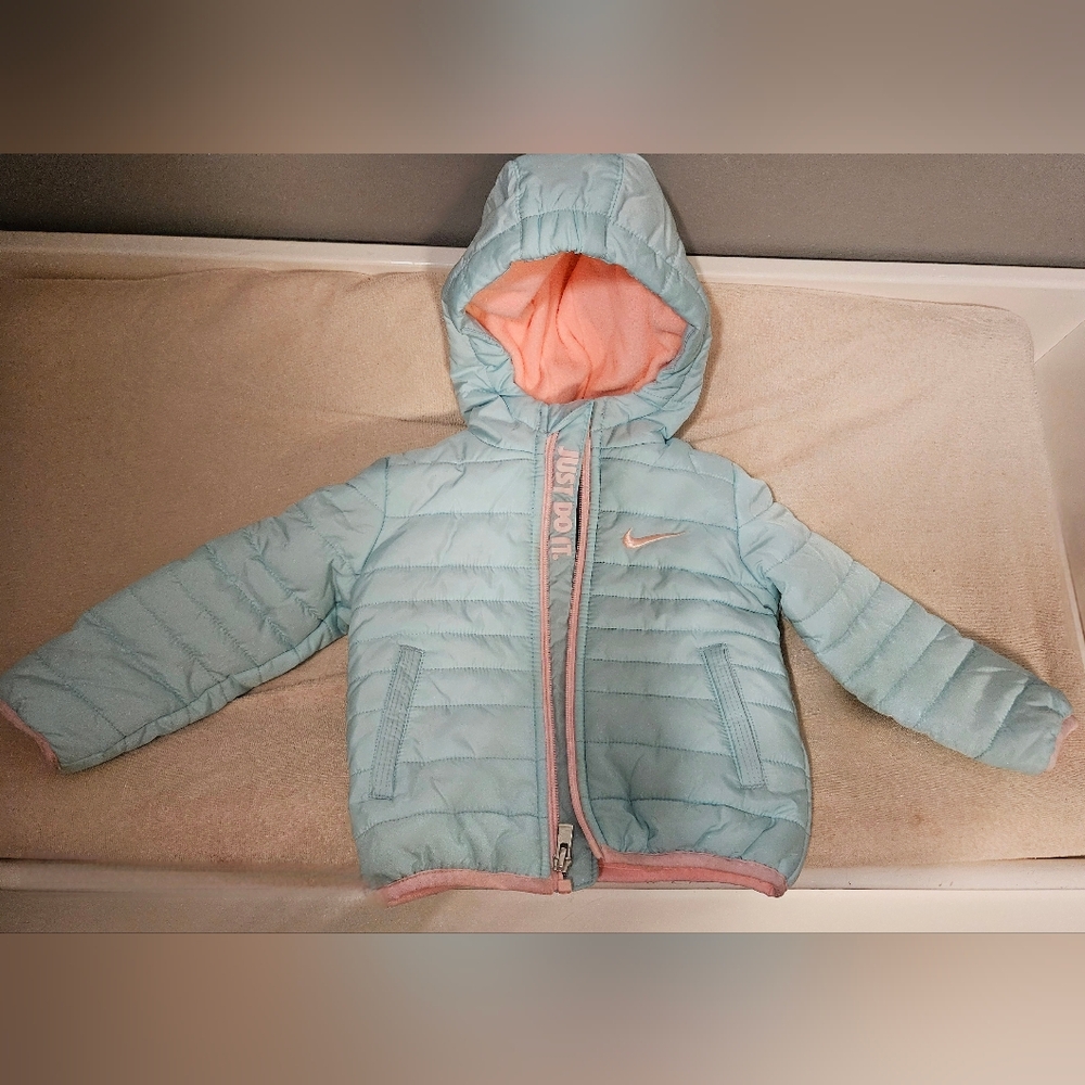 Nike Pastel Blue and Pink Jacket